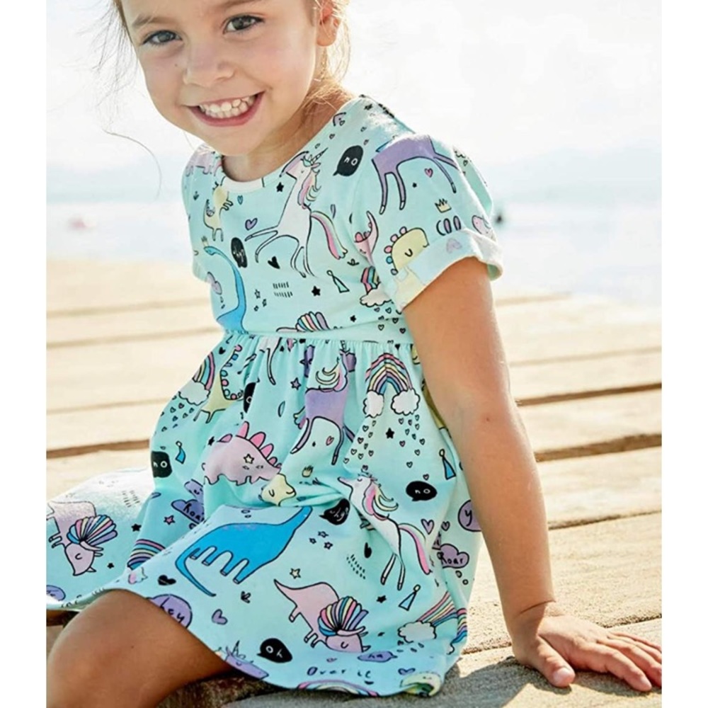 Amazon Cartoon Print Girls Dress